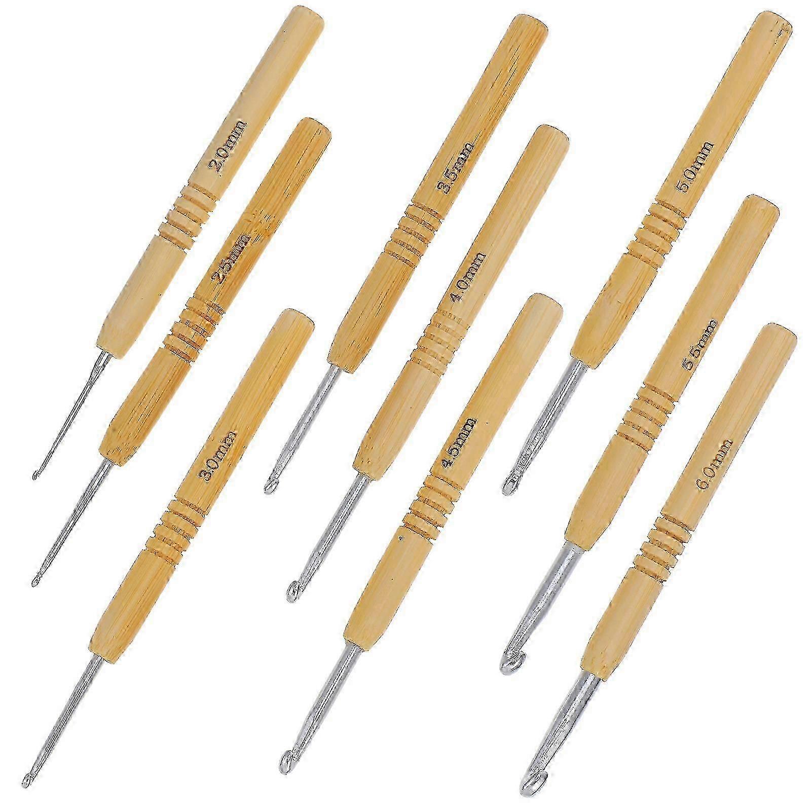 Interlocking Tool 9Pcs Single Ended Crochet Hook Set for Handmade Crafts