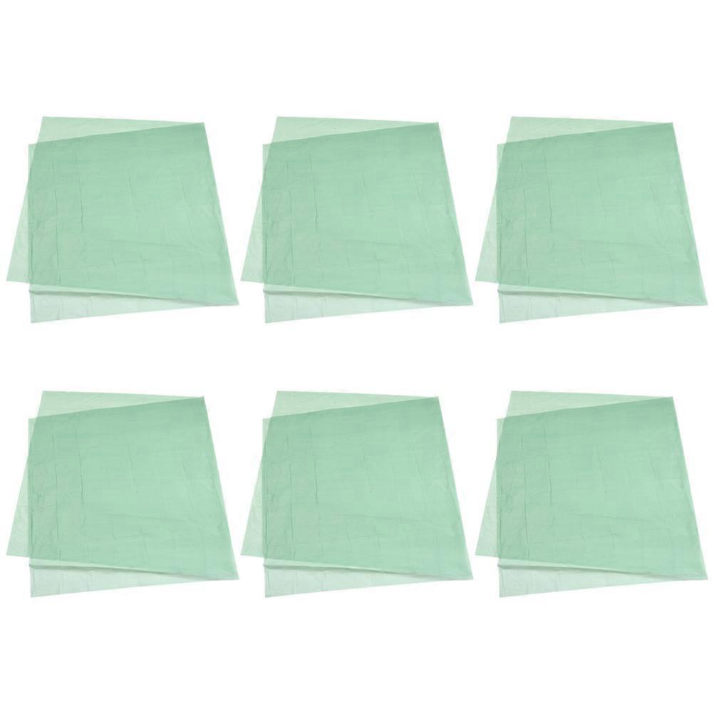 Table Cover Rectangular Tablecloth for Birthday Party Use 12Pcs Light Green