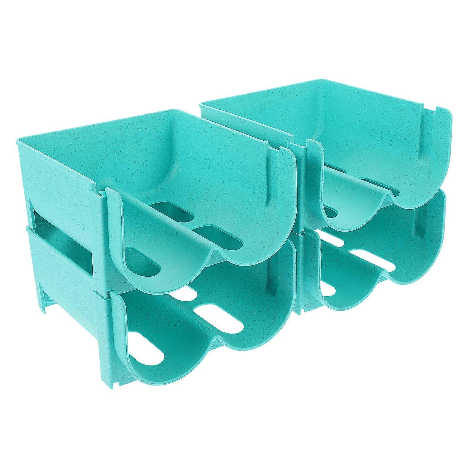 Can Organizer Stackable Can Rack Organizer for Drink Storage 4Pcs PP