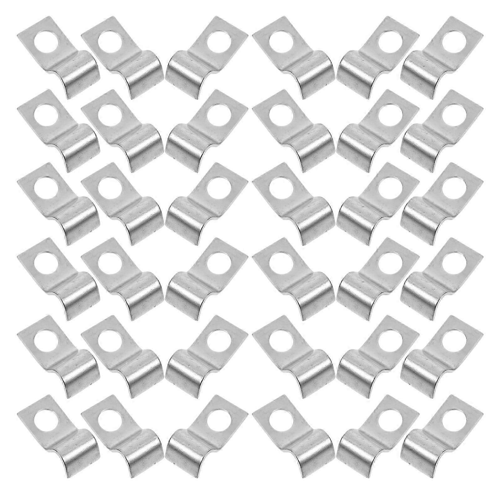 Water Pipe Clamp 100Pcs Iron Single Side Strap Clips for Secure Fixing