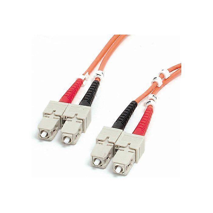 Cable de fibra óptica - StarTech.com - SC-SC - 2 m - Multimodo dúplex - Naranja