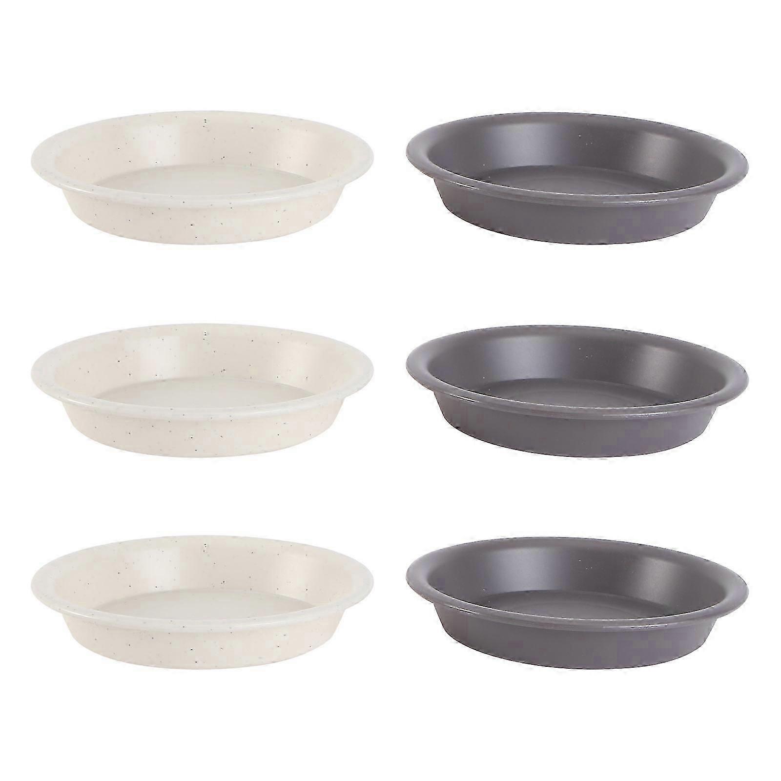 Thickened PP Flower Pot Trays, 6Pcs, Assorted Colors