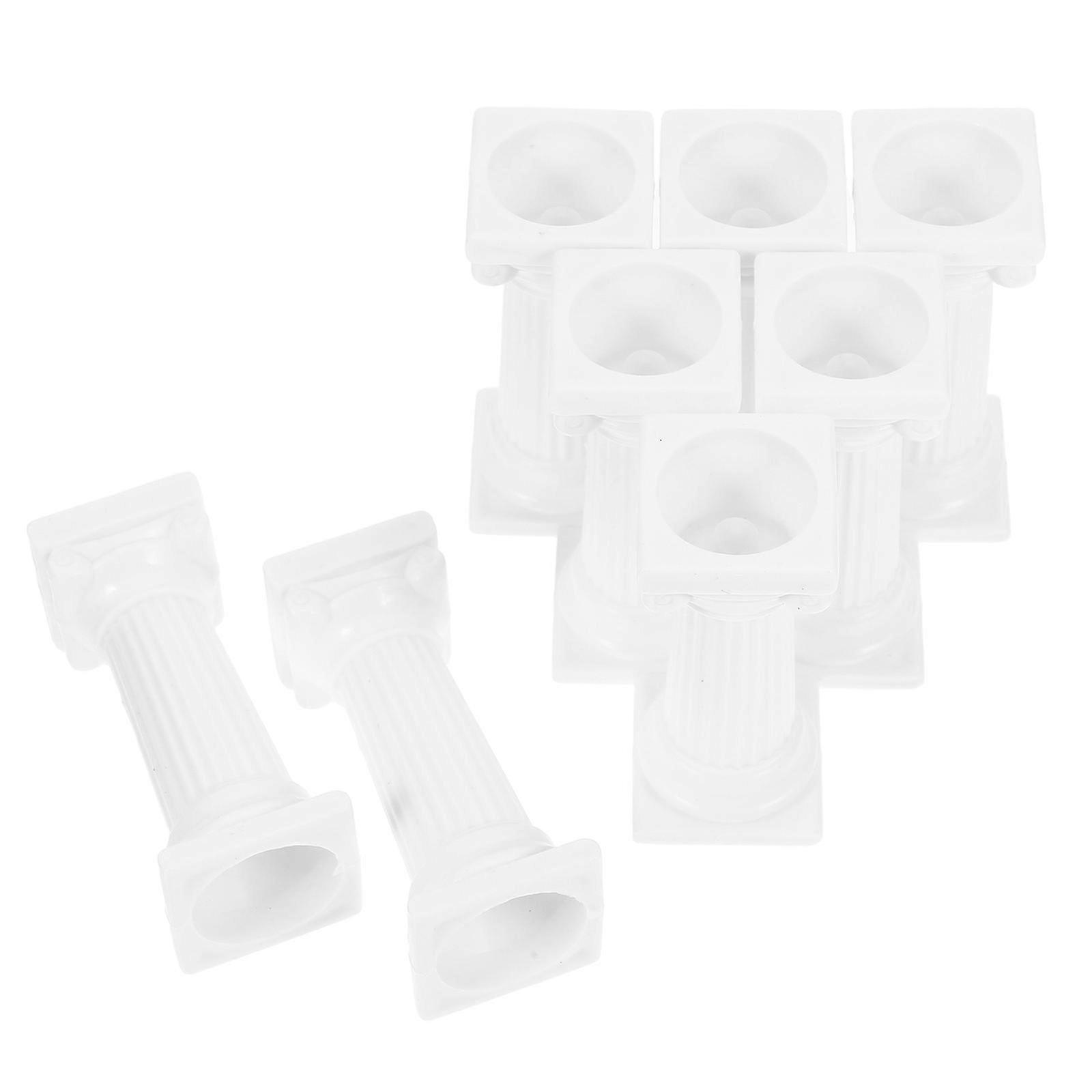 Roman Column Cake Stand 8Pcs White for Cake Use Support