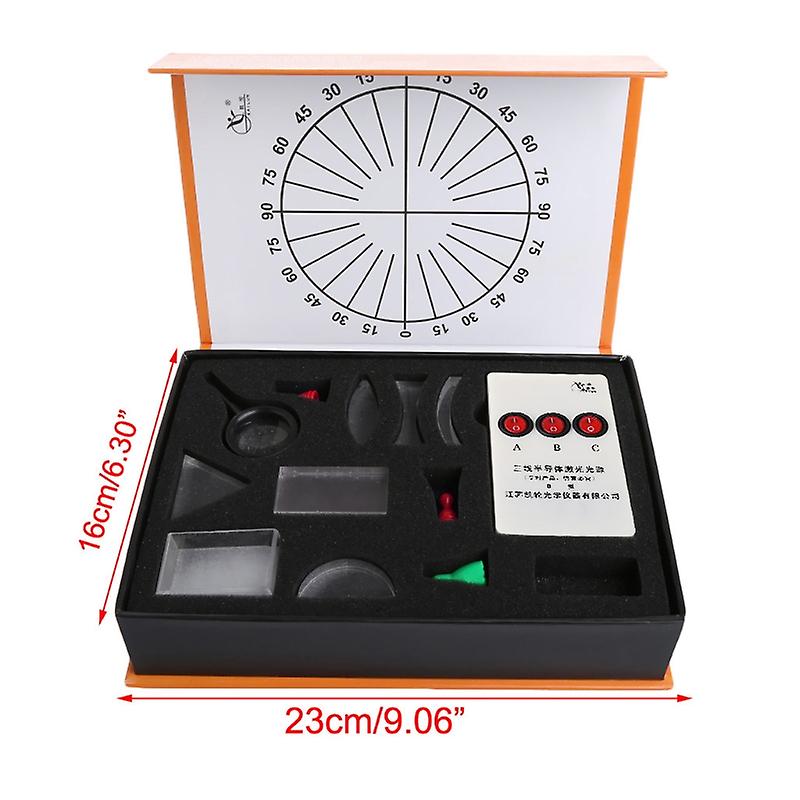 1 Set Optical Concave Convex Lens Prism Set Physical Optical Kit