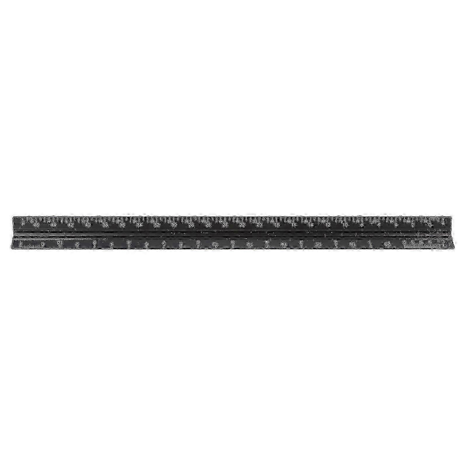 Engineer Ruler Triangular Aluminium Architect Scale Ruler compatible Architecture Civil Engineering Drafting 32.5X2.5CM 1Pc
