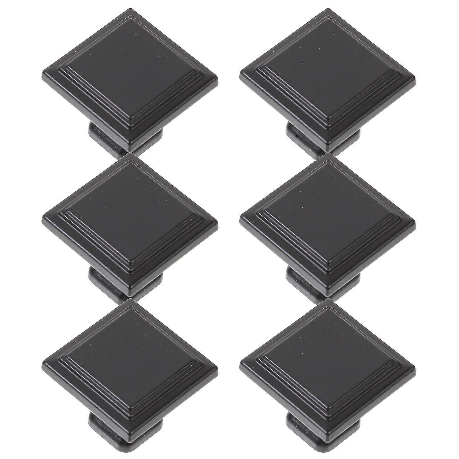 6pcs Cabinet Knobs Handle Pulls Square Knobs for Kitchen Cabinets Drawers Dressers