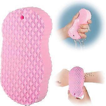 Soft PVA Exfoliating Bath Sponge, Gentle Body Scrub for All Skin Types, Reusable Shower Sponge for Adults and Kids