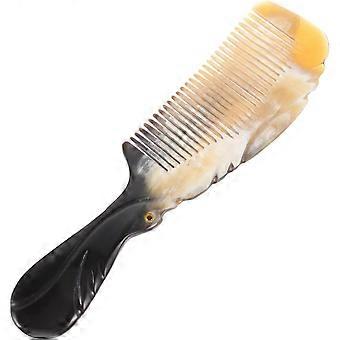 Horn Scraping Tube Hair Massager Hair Styling Comb Handmade Buffalo Horn Comb Home Tools Pocket s Portable Detangler dressing Tool Scalp Horns