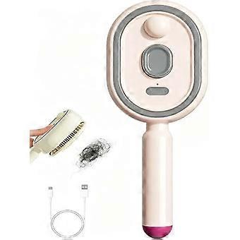 Peine de masaje eléctrico con cojín de aire y pulverización superior, peine eléctrico con cojín de aire y pulverización para mujeres, peine eléctrico con cojín de aire y pulverización autolimpiante y antienredos.