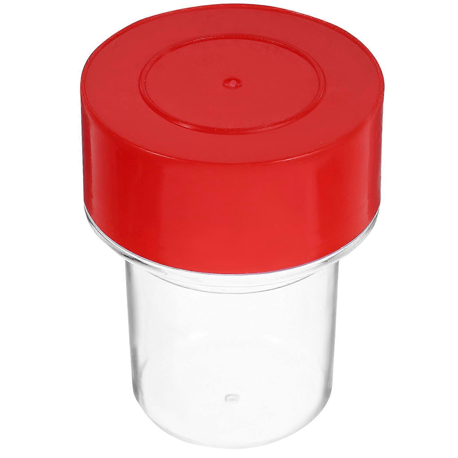 Red Stamper Container Plastic Stamp Holder for Storage Empty Stamper Case