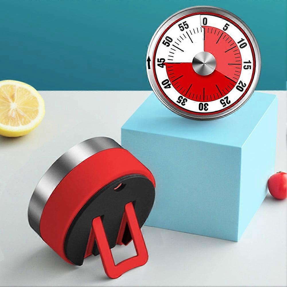 Magnetic Desktop Mechanical Kitchen Cooking Timer Countdown Time Alarm Clock Red