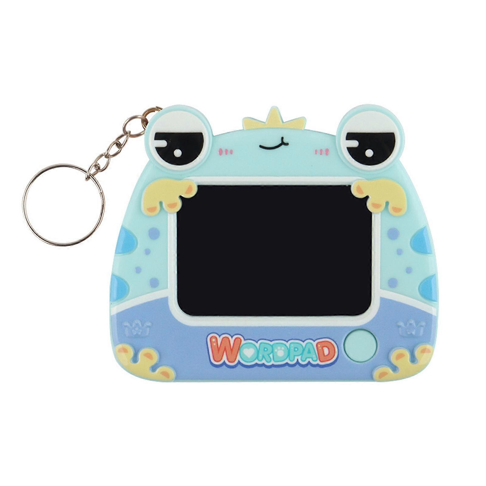 Frog Shaped Writing Pad Keychain with Hanging Ring for Backpack Decor