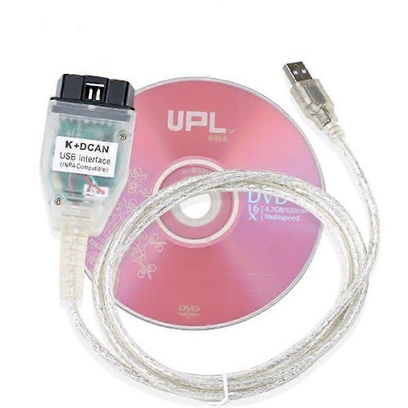 K+CAN FT232RL USB Diagnostic Cable with Mode Switch, Professional Coding Programming Interface Compatible with INPA Software for BMW Vehicles