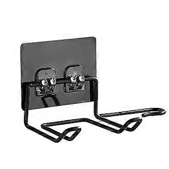 2pcs RustResistant Wall Mounted Hair Dryer Holder Set for Bathroom Salon, NoDrill SpaceSaving Organizer