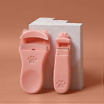 Mini Eyelash Curler,2 Pieces Cat Claw Cute Eyelash Curler ,Wide Angle Eyelash Curler and Partial Precision Eyelash Curler,Portable Cute Cosmetic Gift