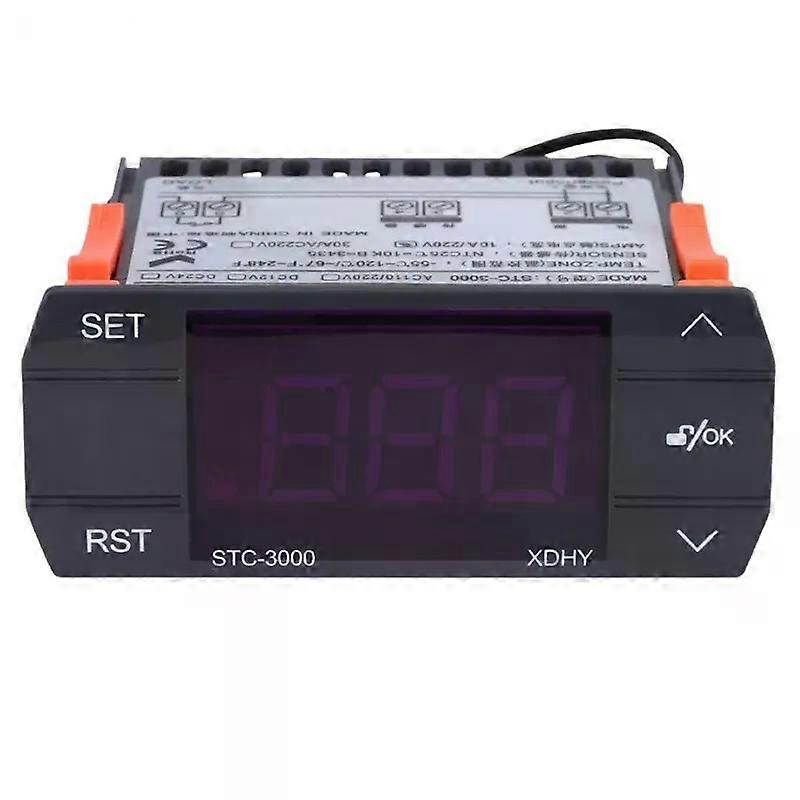 STC-3000 110V-220V 30A Press Digital Temperature Controller Thermostat with Sensor Controlling Tool