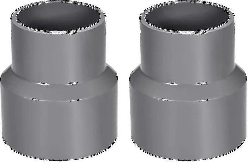 63mm X 50mm Pvc Pipe Reducer Fitting Coupling Hub Coupling Dwv Gray 2pcs