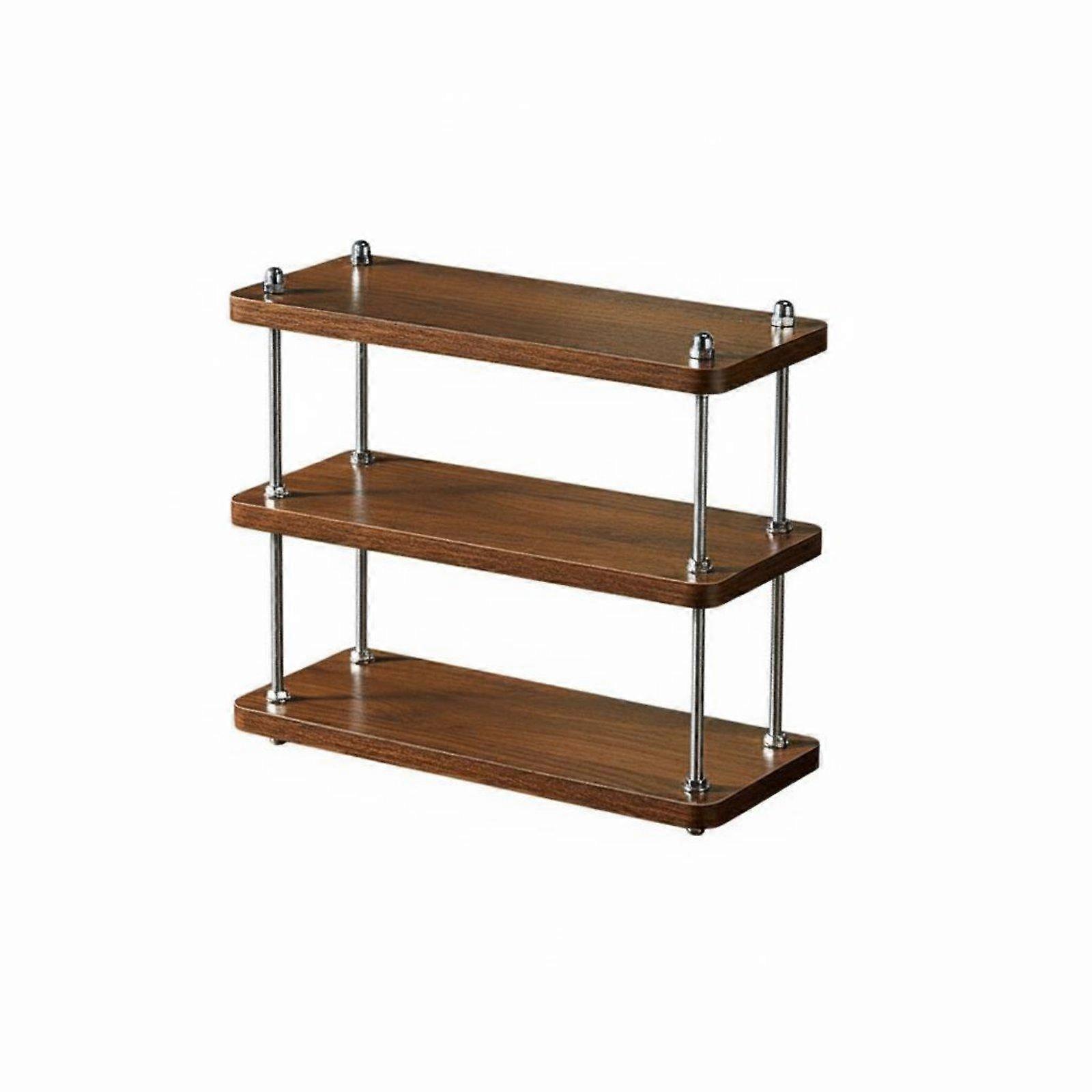 3 layer Adjustable Shelf Multipurpose Wooden Display Rack Versatile 3 Tier