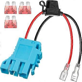 12 AWG:n johtosarjan liittimen vaihto, yhteensopiva Peg-Perego 12 V:n SLA-akkuajoneuvon kanssa