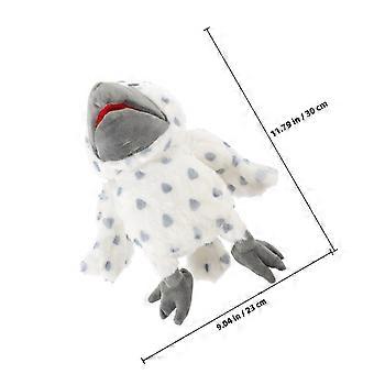 Handpop van een kat/uil voor het vertellen van verhalen. Pluche speelgoedpop.