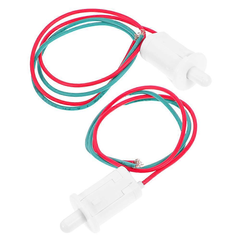 Refrigerator Door Light Switch with Wire Bulb Control Device 2Pcs for Home Use