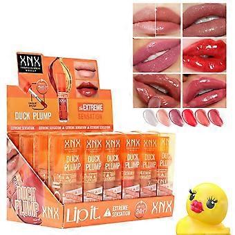 Duck Lip Plumper Gloss, Glitter Shine Primer Lip Tint Klar Plumping Lipgloss, Højpigmenteret Ikke-klæbrig Sexet Lipgloss, Lip Plumper Gloss Gør Læberne Fyldige