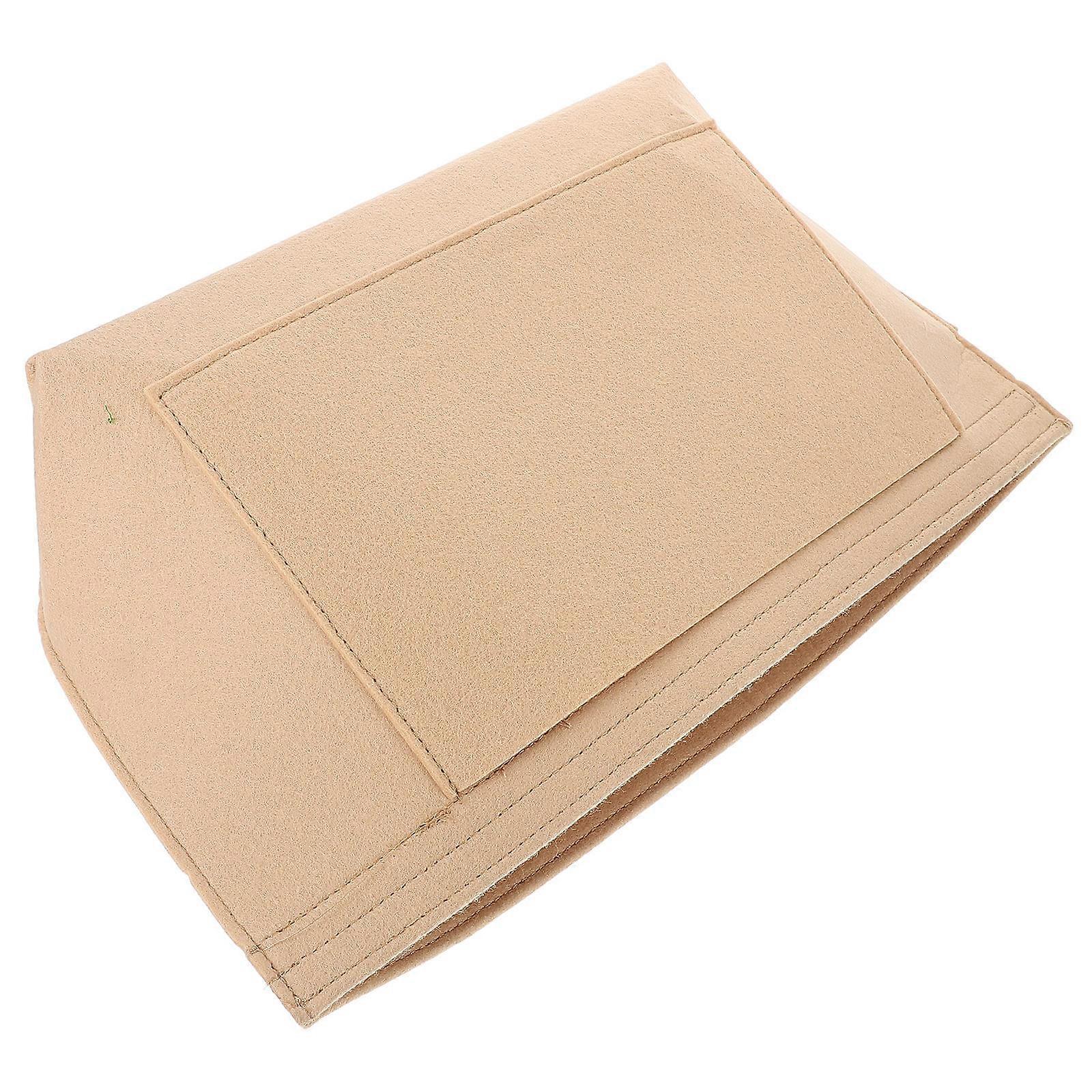 Beige Felt Handbag Organizer Insert for Storage Bag Insert Liner