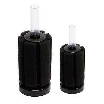 Black Fish Tank Filter Sponge 2Pcs for Aquarium Internal Cleaning Use