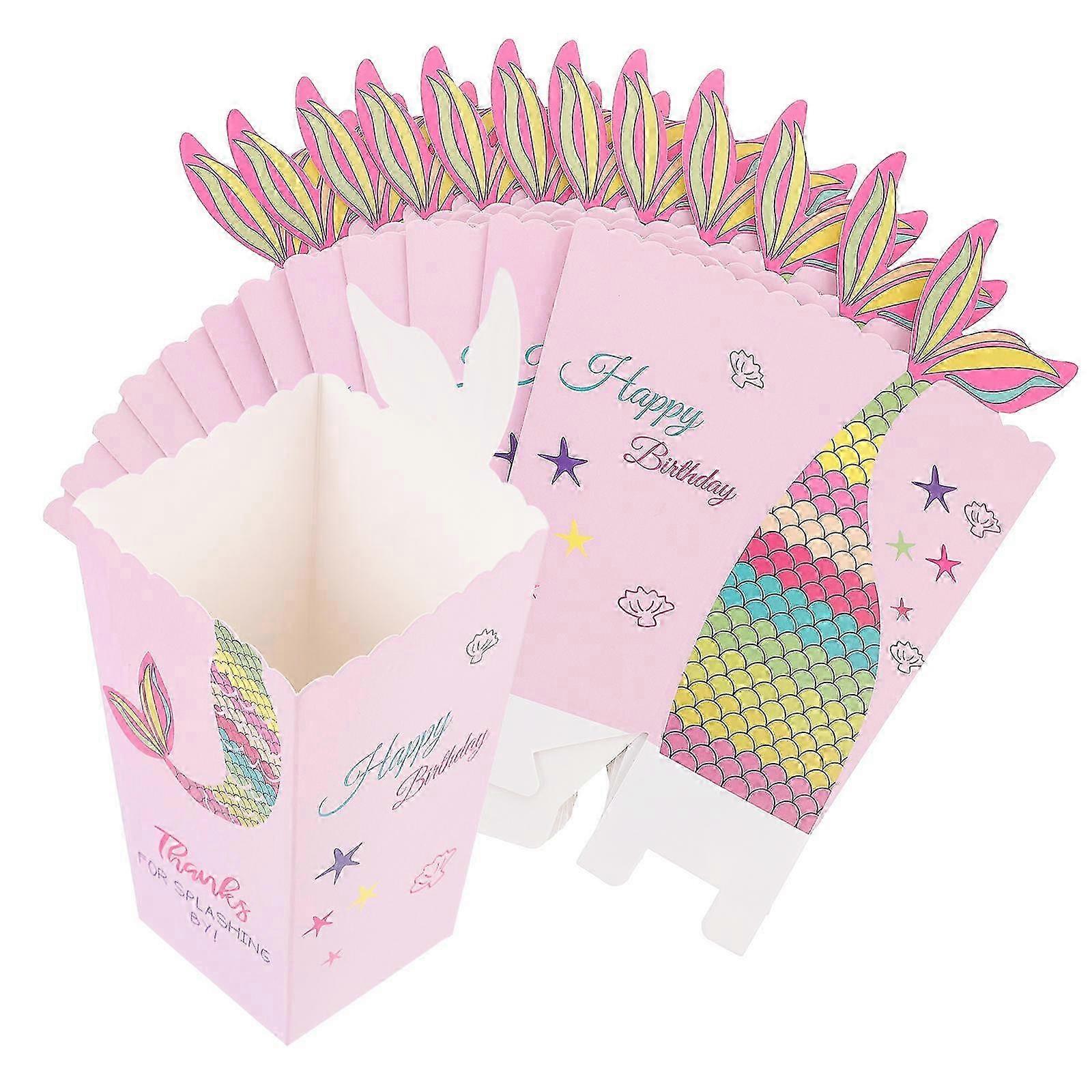 Popcorn Box Pattern Paper Boxes for Home 48Pcs