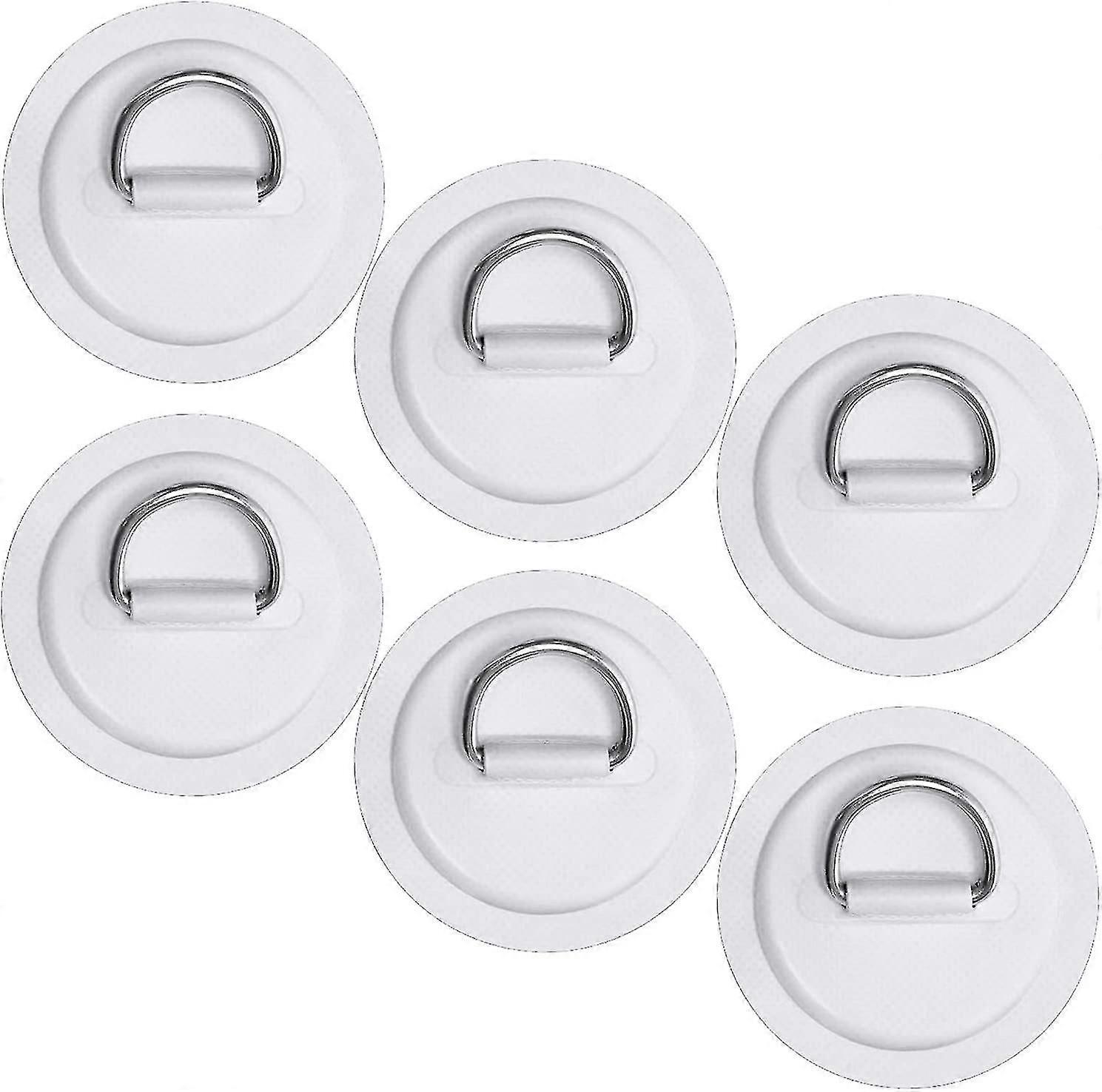 6 Pack En acier inoxydable D-ring Patch pour bateau gonflable Kayak