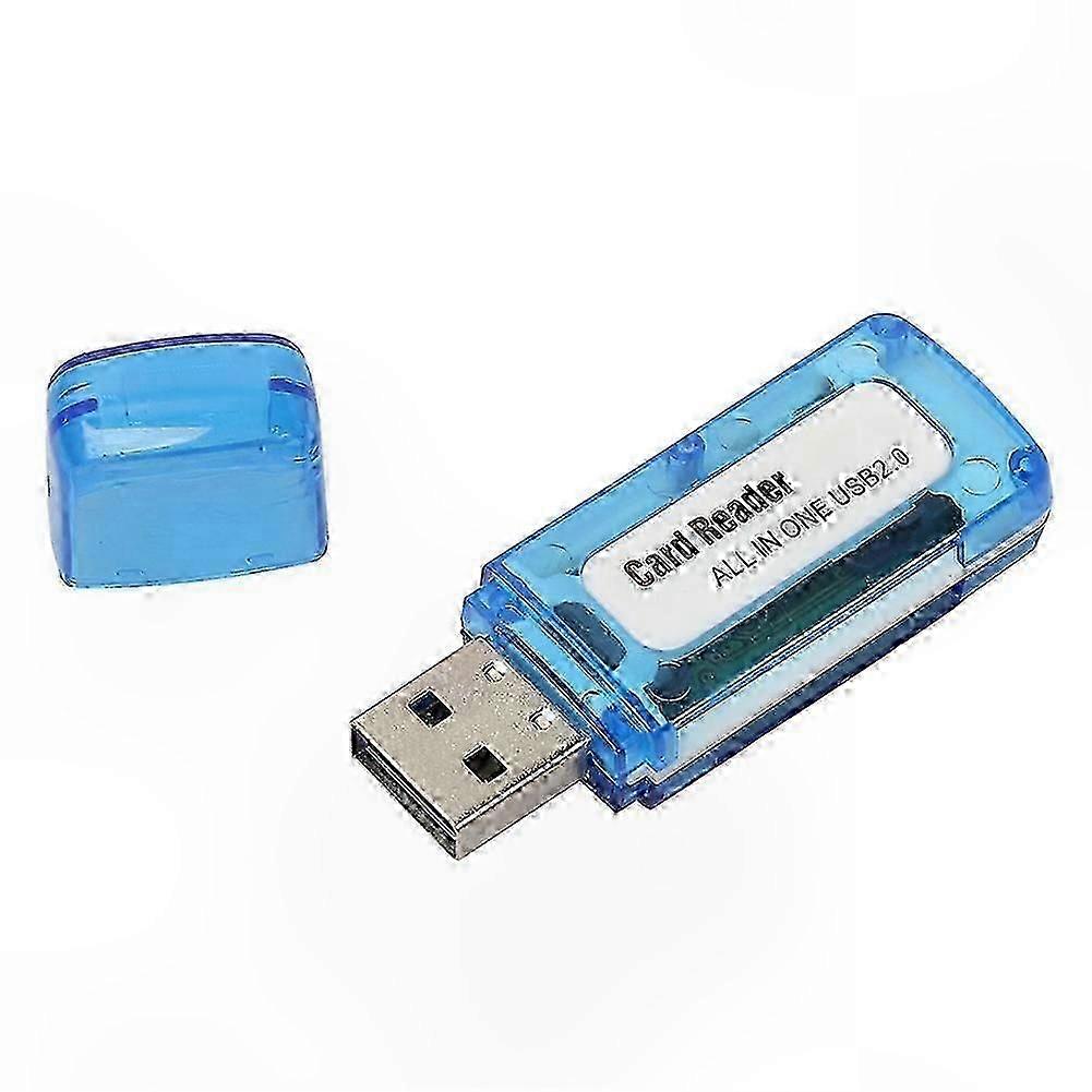 4-in-1 USB 2.0 Multi Card Reader for M2 SD SDHC Micro SD TF Memory Cards