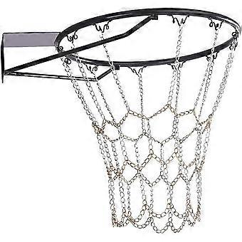 Basketball Net Replacement Heavy Duty Galvanized Steel Chain for 12-Hook Indoor Outdoor Hoops