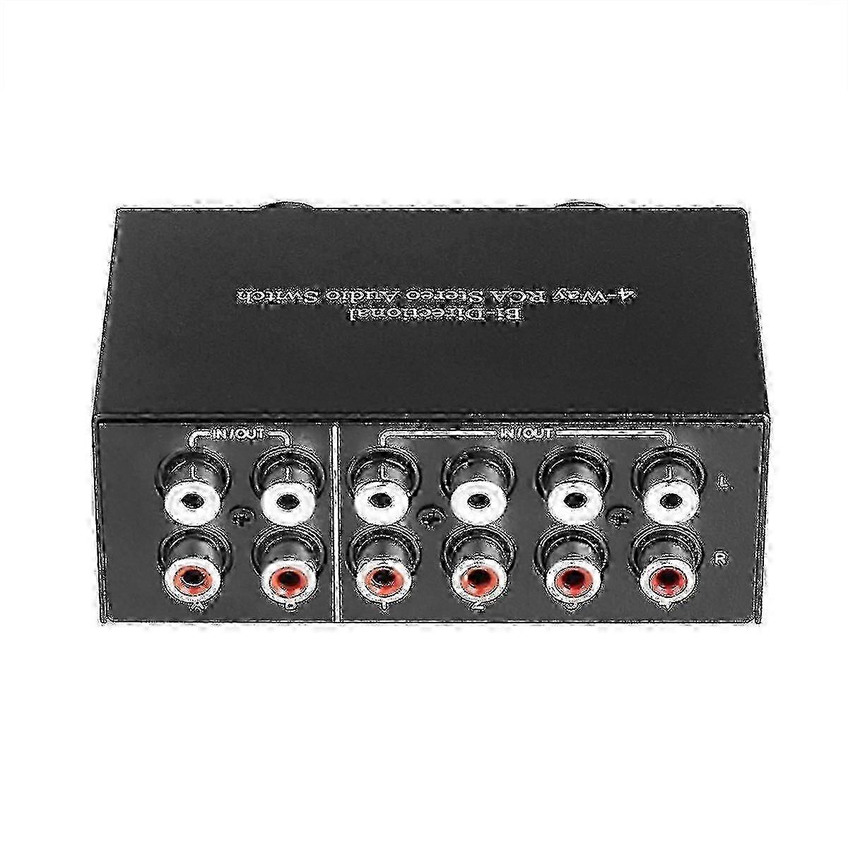 Bidirectional Metal RCA Audio Switcher