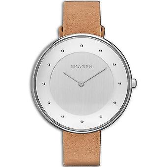 Skagen gitte Quartz Analog Woman Watch with SKW2326 Cowskin Bracelet