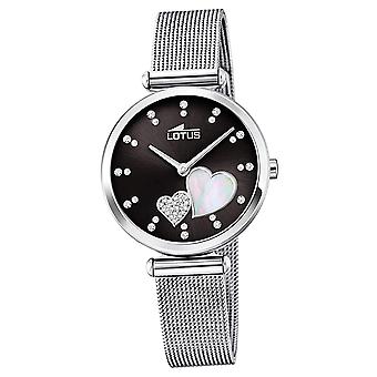 Lotus 18615/4 analoog quartz dameshorloge met roestvrijstalen armband 18615/4