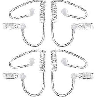 4 Packs Spy Earpiece Toys compatible with Security Headset, Agent Costume Props & 2-Way Radio Replacement