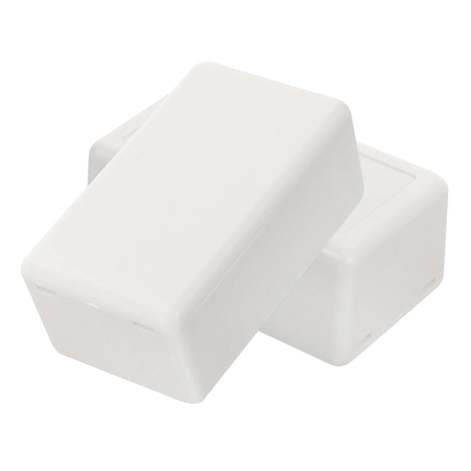 Plastic Project Enclosure 2pcs White Box for Electronic Components