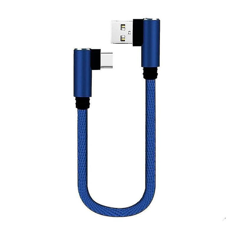 90 Degrees 0.25m Double Elbow Type C Data Usb C Cable