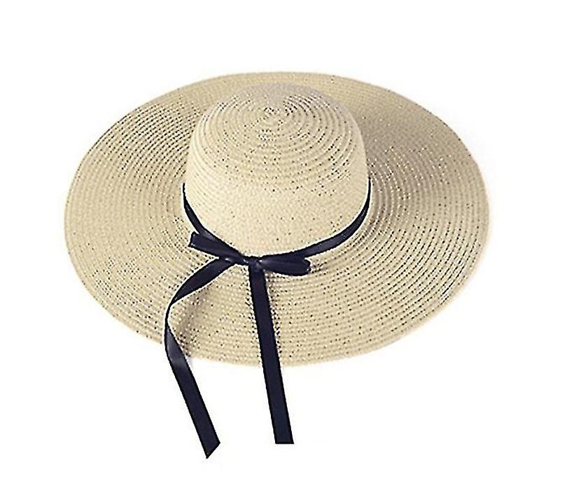 Pxcl Bow Sun Hat, Sun Hat Straw Hat, Beach Hat (beige)