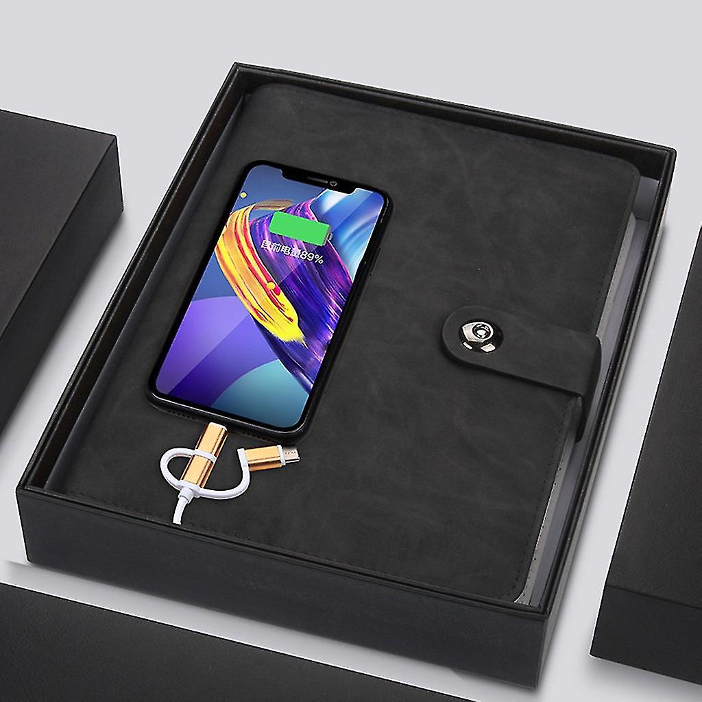 Multifunctional Loose Leaf Notebook With Mobile Power Supply Page With 88