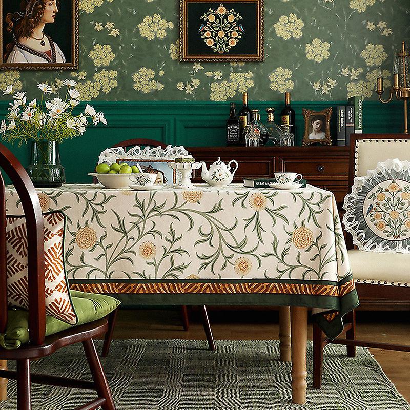 Velvet Rectangular Tablecloth Fabric Dining Table Cushion American Waterproof Coffee Table Tablecloth Ins Style Round Tablecloth