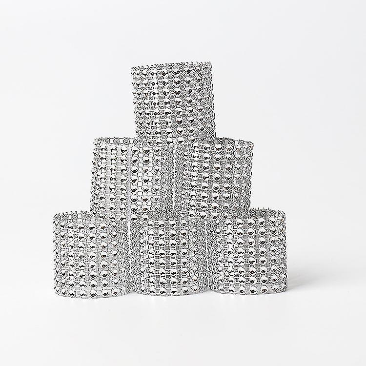 50pcs Napkin Rings Rhinestone Napkin Rings Diamond Napkin Holder Buckles