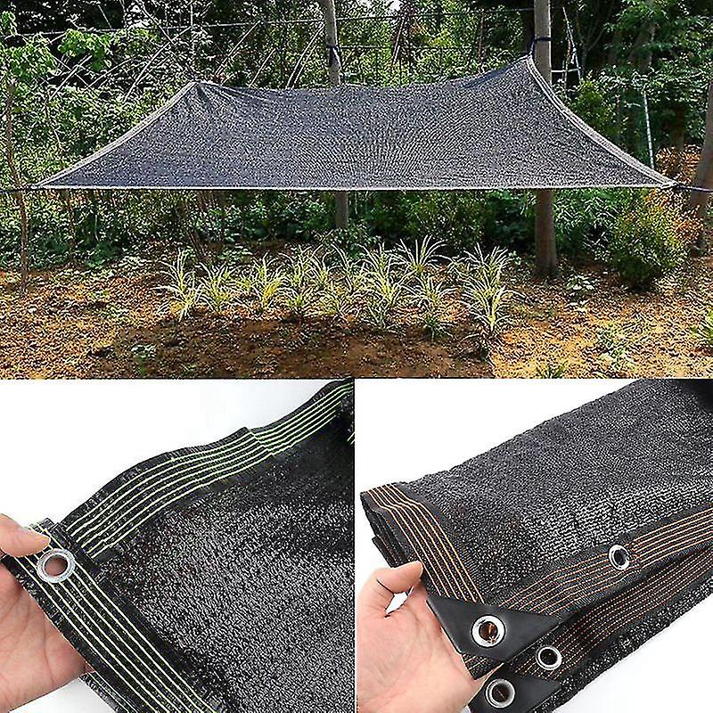 4pin 50~65% Hdpe Anti-uv Black Sun Shade Net Greenhouse Gazebos Screen Mesh Flower Pot Succulent Plants
