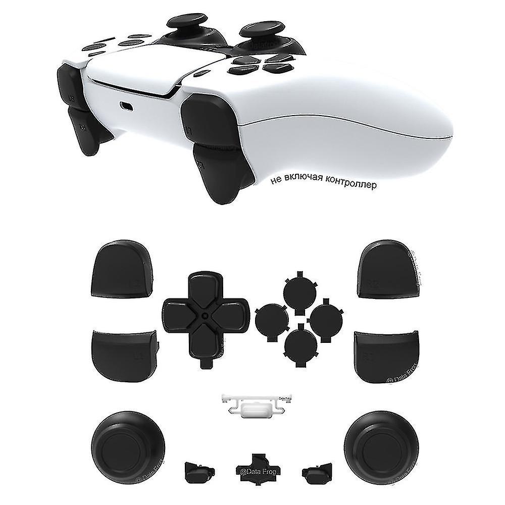 Data Frog Replacement Buttons Compatible With Ps5 Gamepad Wireless Black