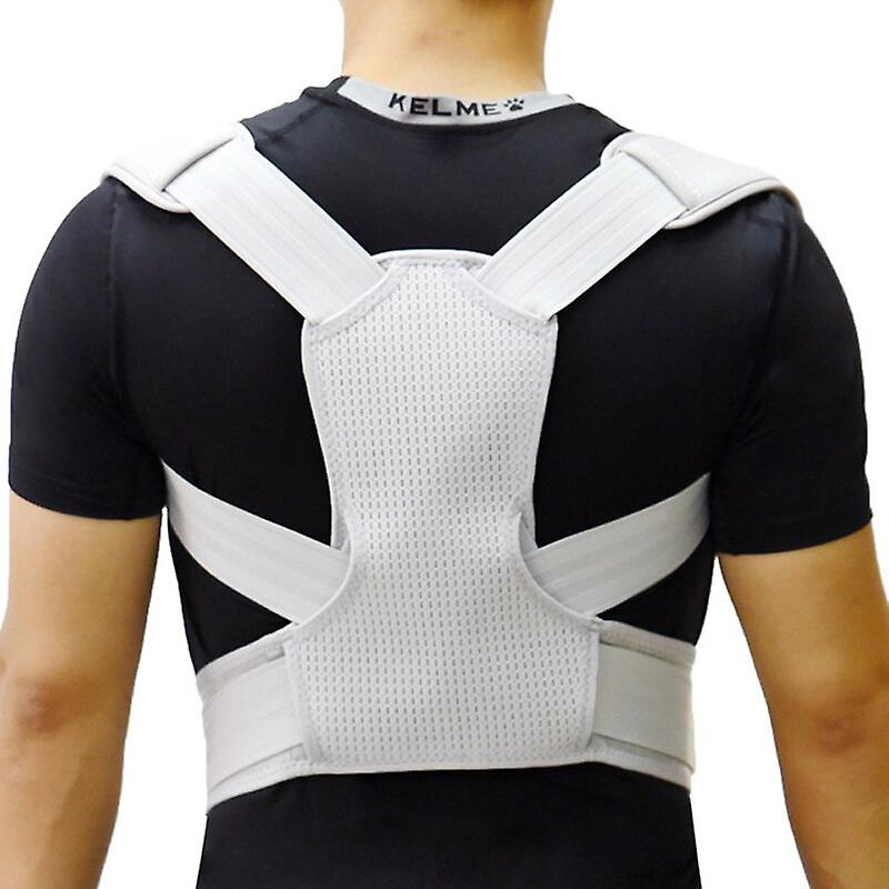 Posture Corrector Back Posture Brace Clavicle Support Stop Slouching And Hunching Adjustable Back Trainer Unisex-light Grey