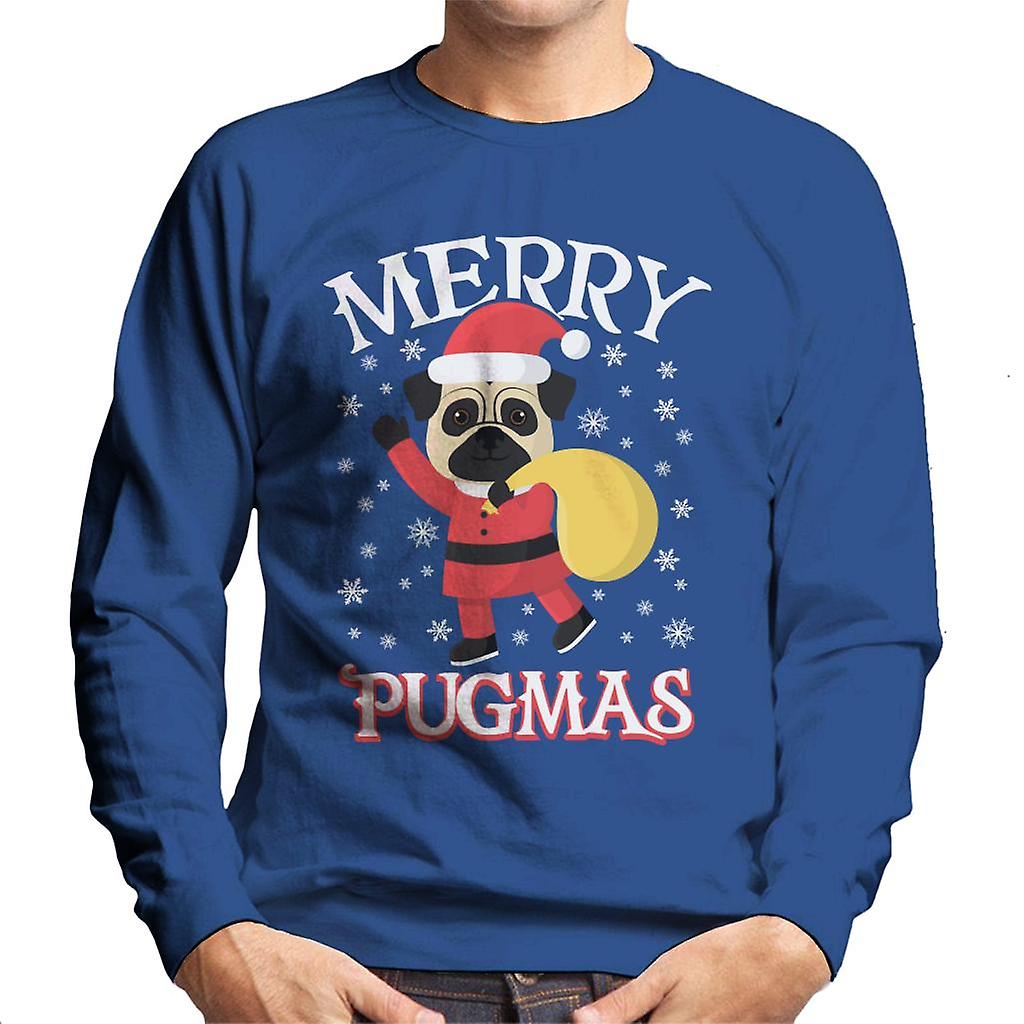 Pugmas joulua Santa koira Miesten huppari