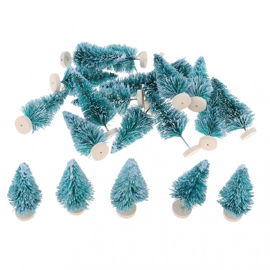 1/12 Scale Christmas Tree Model Dollhouse Accessory Green (20 Pieces)