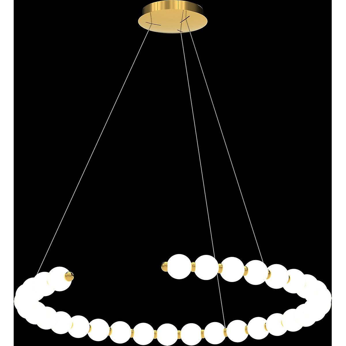 Pearl D80 LED Pendant Gold