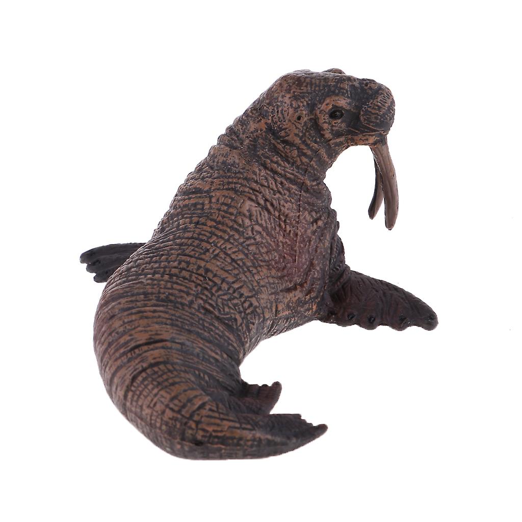 Plastic Solid Marine Animal Model Ocean Creatures Walrus Model Ornaments Toy