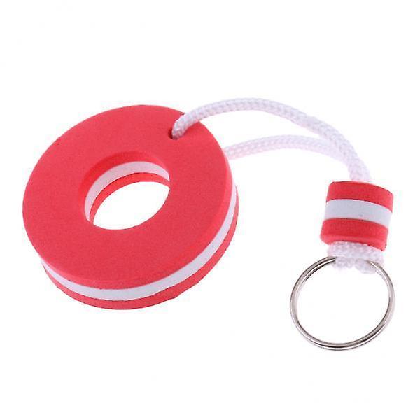 7xYachting Boating Kayak Floating Key Chain Key Ring Keyring - Buoy Shape Red